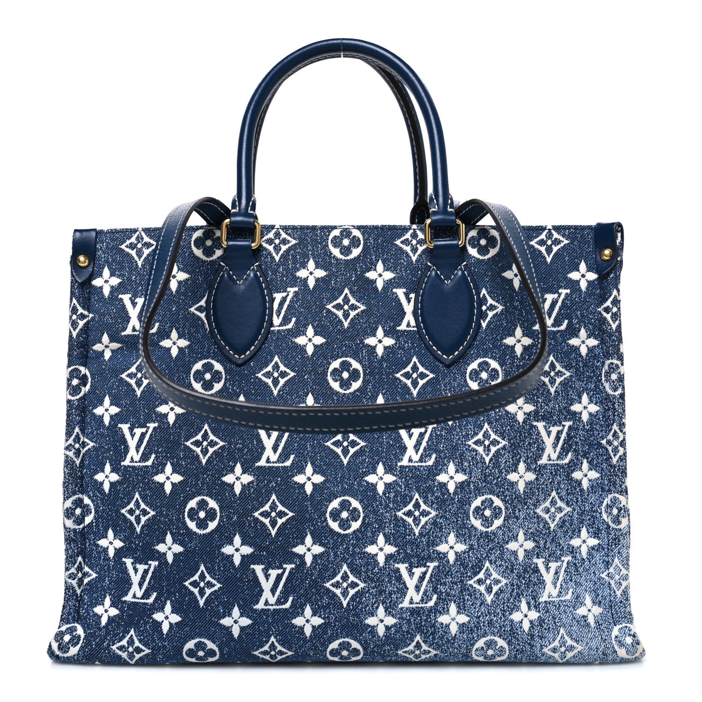 Monogram Jacquard Denim Onthego MM Bleu