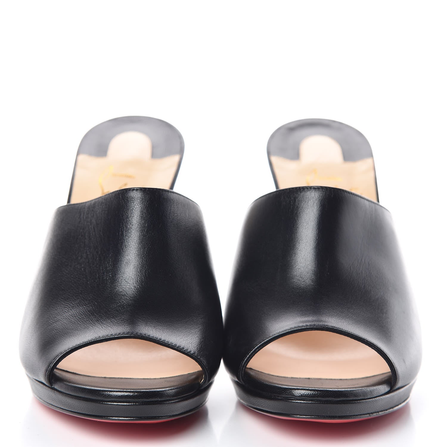 Christian Louboutin Nappa Pigamule 100 Slide Sandals 38.5 Black 3 of 10