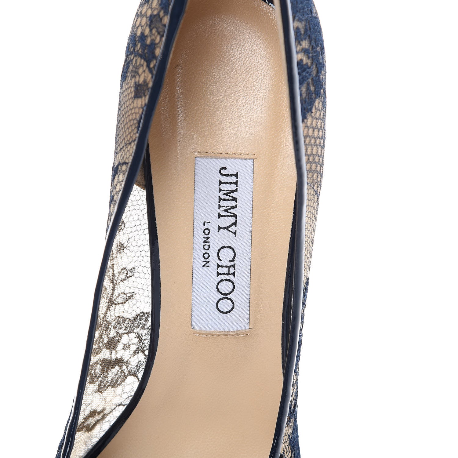 Jimmy Choo Lace Abel Pump 39.5 Navy 8 of 9