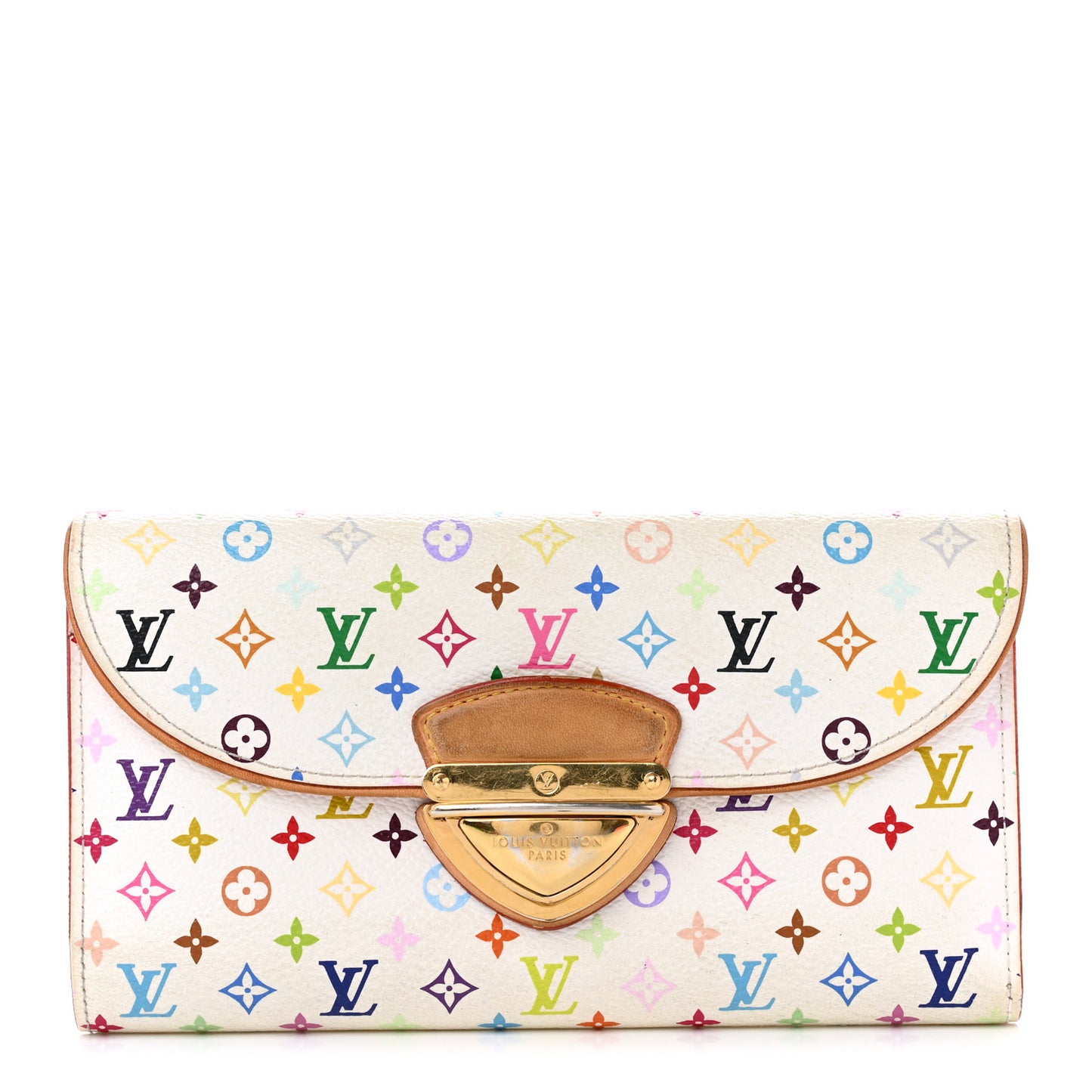 Monogram Multicolor Eugenie Wallet White Litchi
