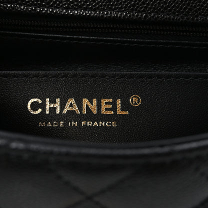 Chanel Caviar Quilted Mini Handy CC Flap Black 6 of 11