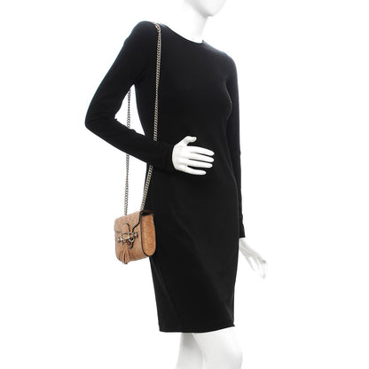 Gucci Guccissima Mini Emily Chain Shoulder Bag Camelia 2 of 7