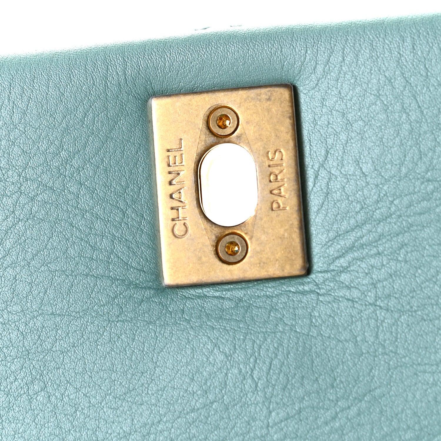Chanel Calfskin Quilted Top Handle Flap Light Blue 10 of 12