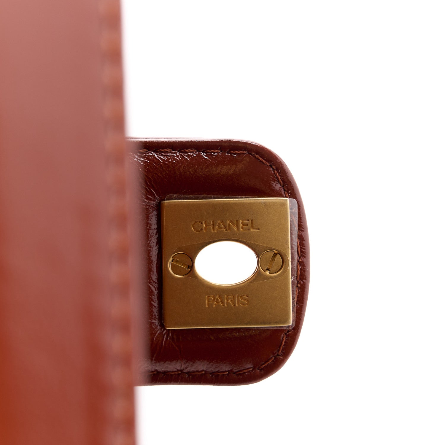 Chanel Shiny Lambskin Quilted Mini Cocodoc Top Handle Bag Brown 8 of 12