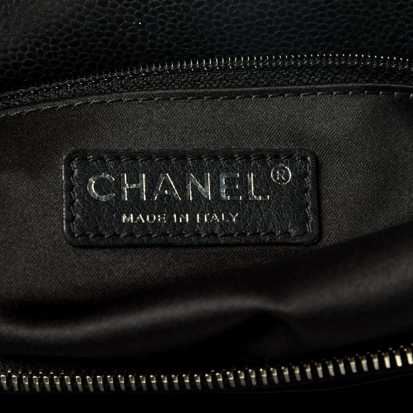 Caviar Quilted Grand Shopping Tote GST Black