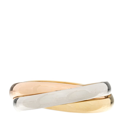 Cartier 18K Pink Yellow White Gold Small Trinity Ring 47 4 1 of 9