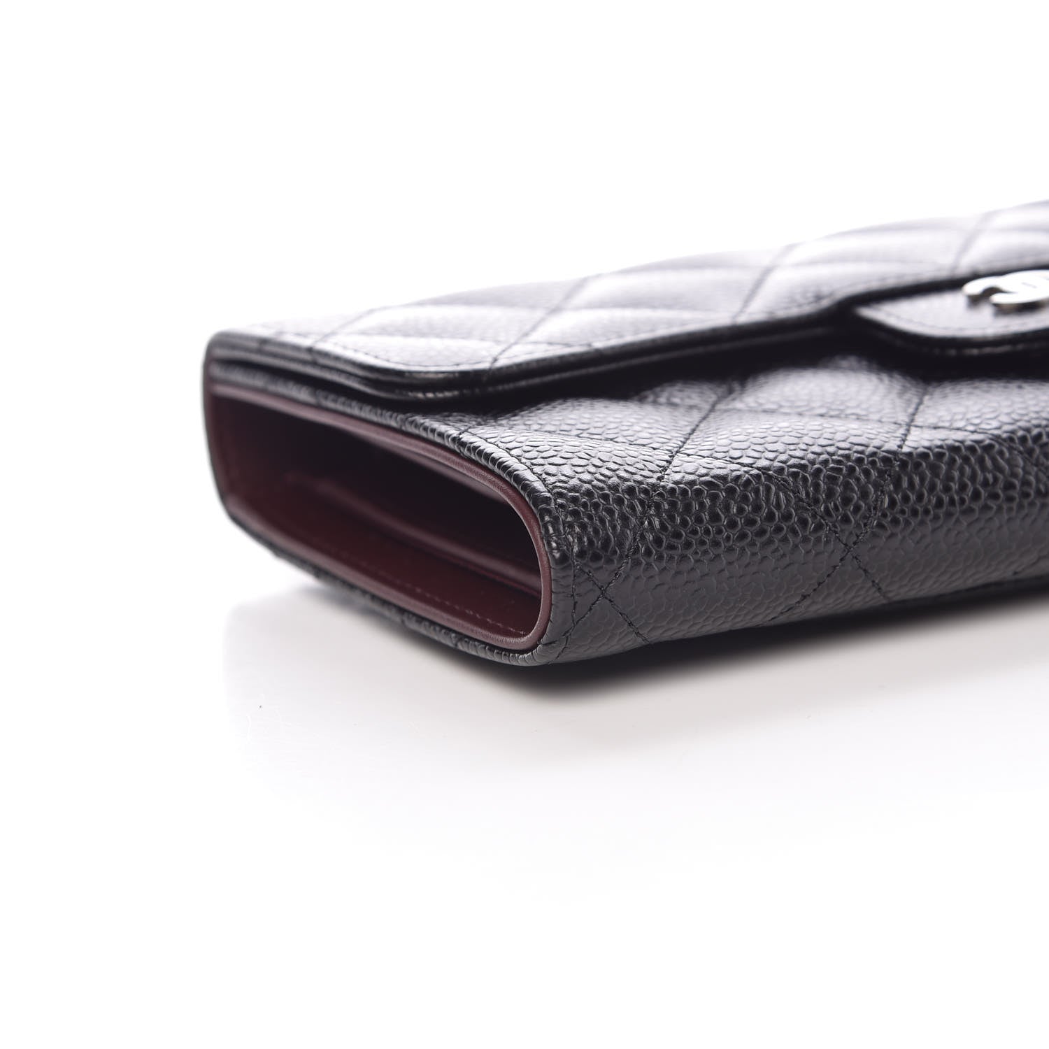 Chanel Caviar Quilted Long Flap Wallet Black 5 of 12