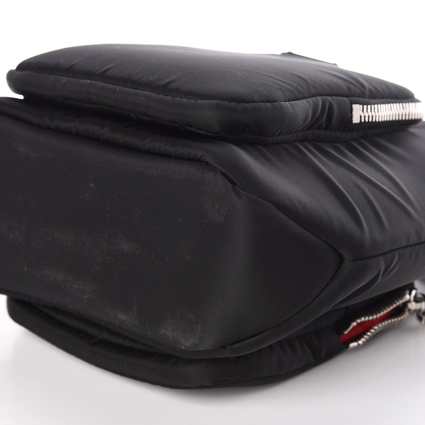 Tessuto Nylon Pocket Small Cargo Tote Black Fuoco
