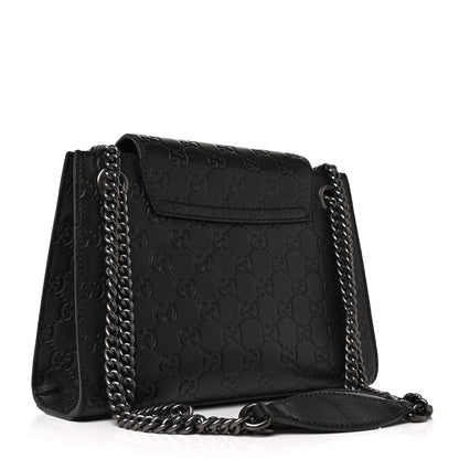 Gucci Guccissima Small Emily Shoulder Bag Black 2 of 8