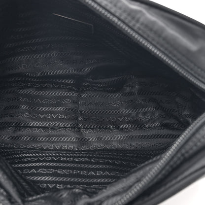 Prada Re-Nylon Vela Saffiano Pocket Double Zip Shoulder Bag Black 5 of 9