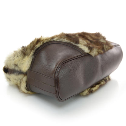 Gucci Leopard Print Fur Large Signoria Hobo 4 of 7