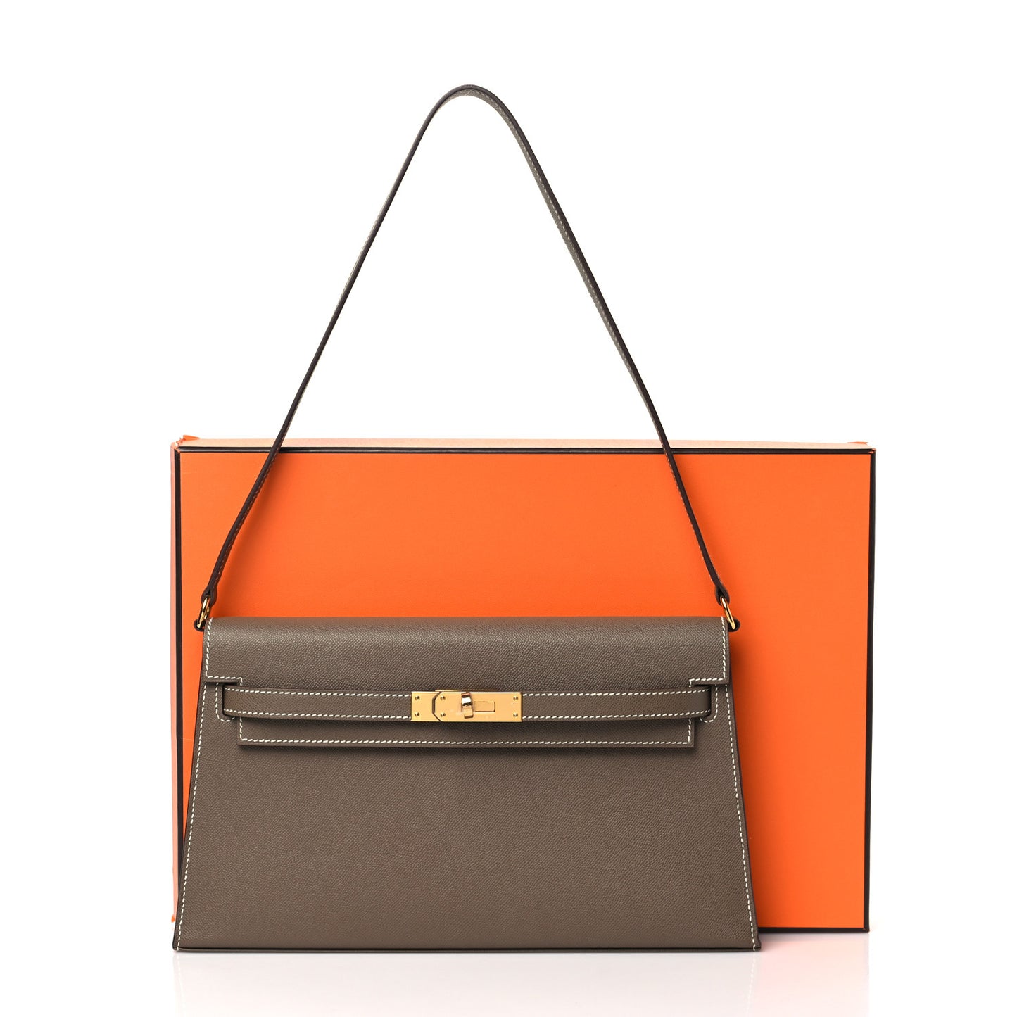 Madame Calfskin Kelly Elan Etoupe