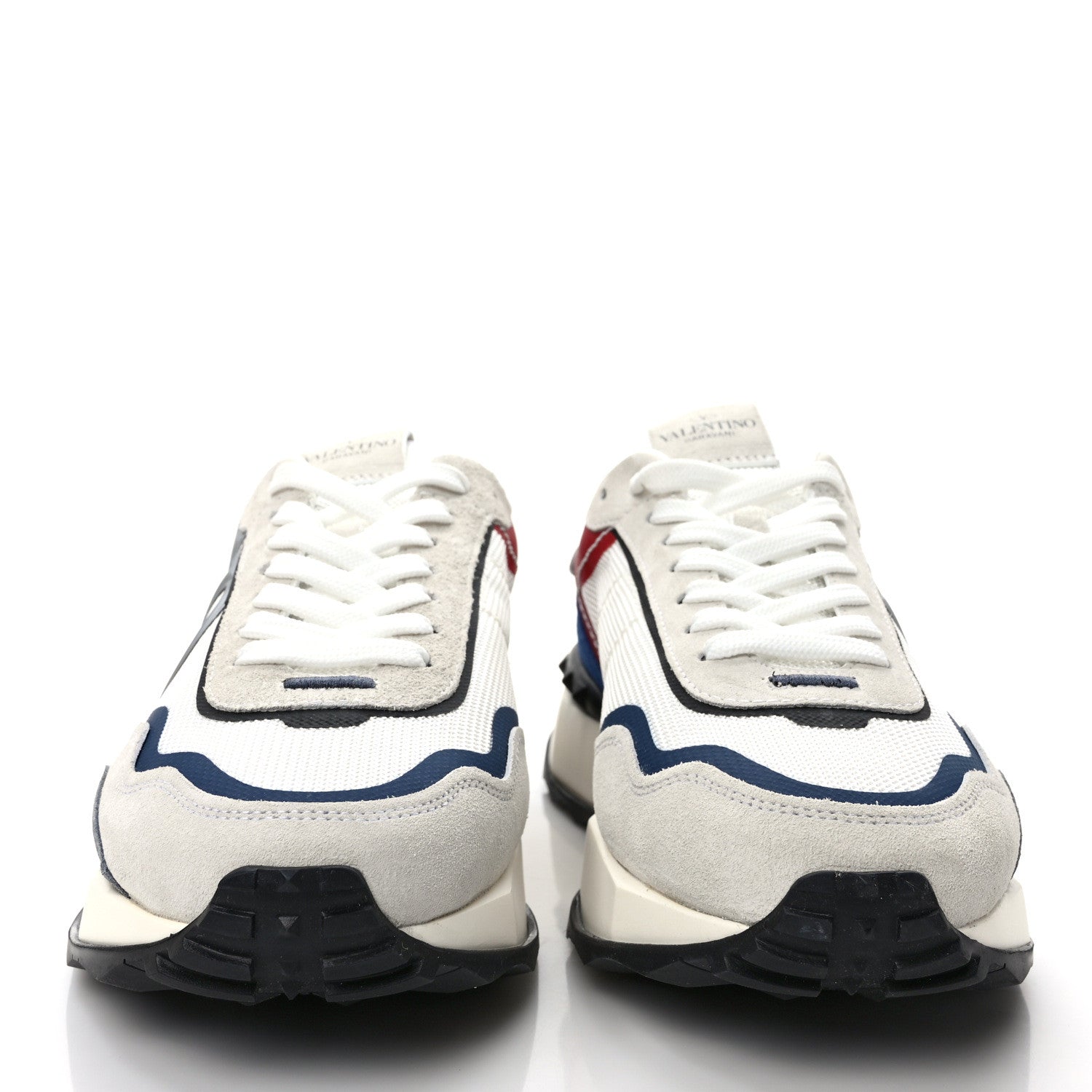 Valentino Garavani Fabric Suede Mens Netrunner Sneakers 43 White Multicolor 2 of 9