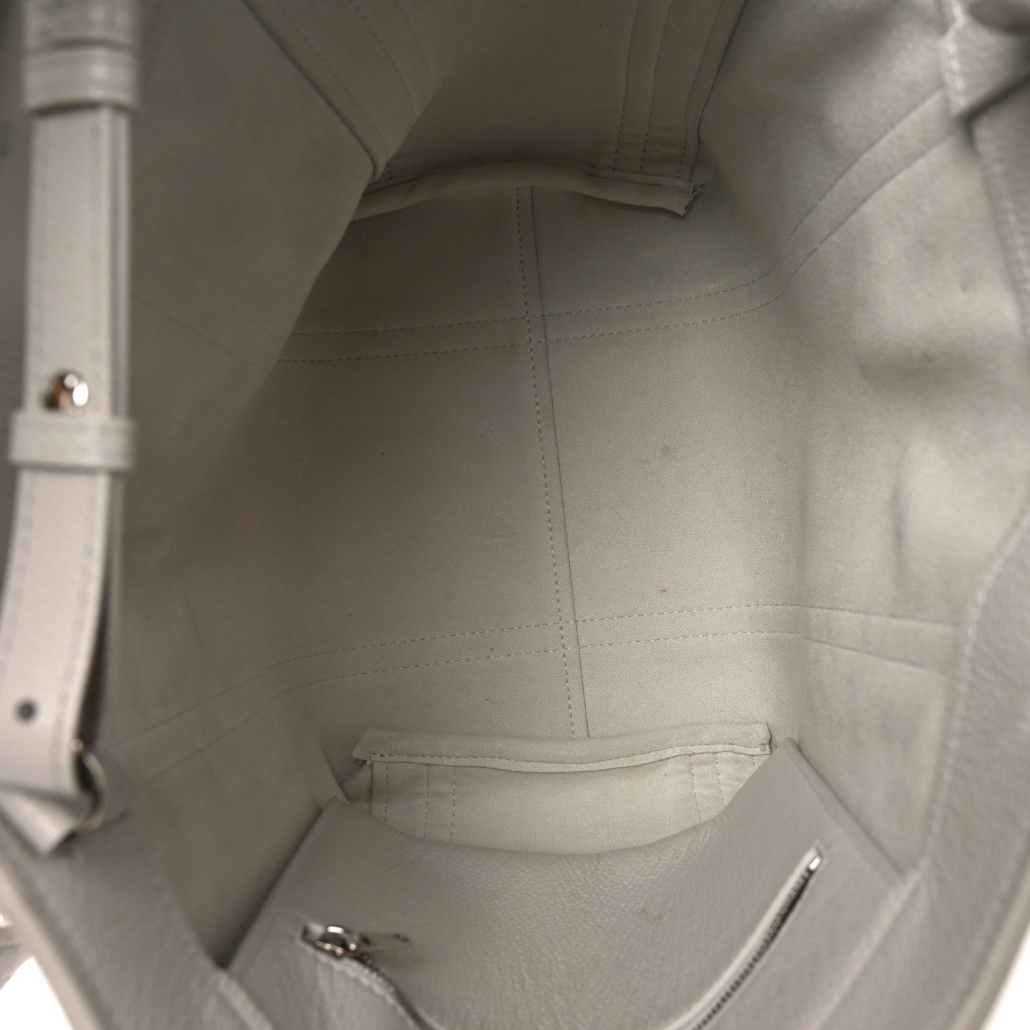 Balenciaga Grained Calfskin XS Everyday North South Shoulder Tote Bag White 5 of 9