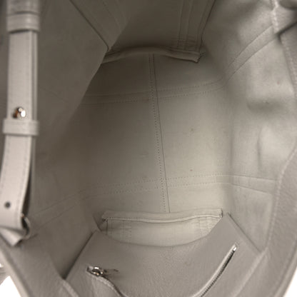 Balenciaga Grained Calfskin XS Everyday North South Shoulder Tote Bag White 5 of 9