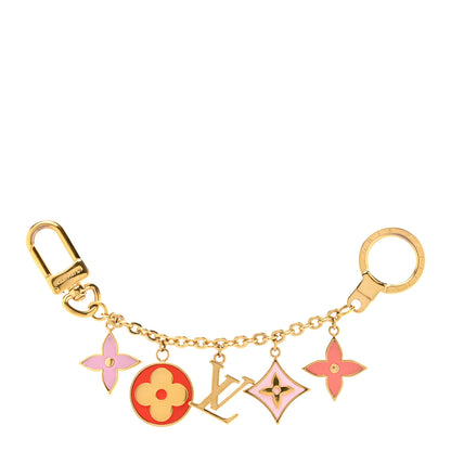 Louis Vuitton LV Lively Key Chain Bag Charm Pink Blue 1 of 3
