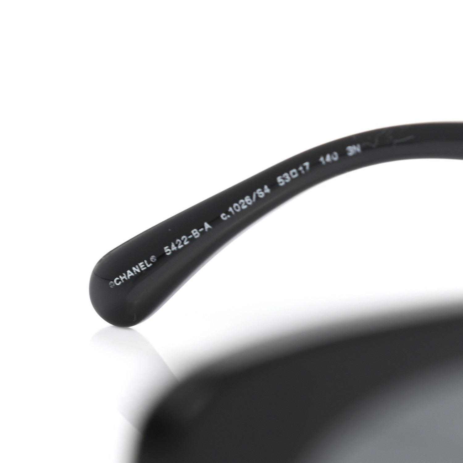 Chanel Acetate Strass Square Sunglasses 5422-B-A Black White 5 of 6