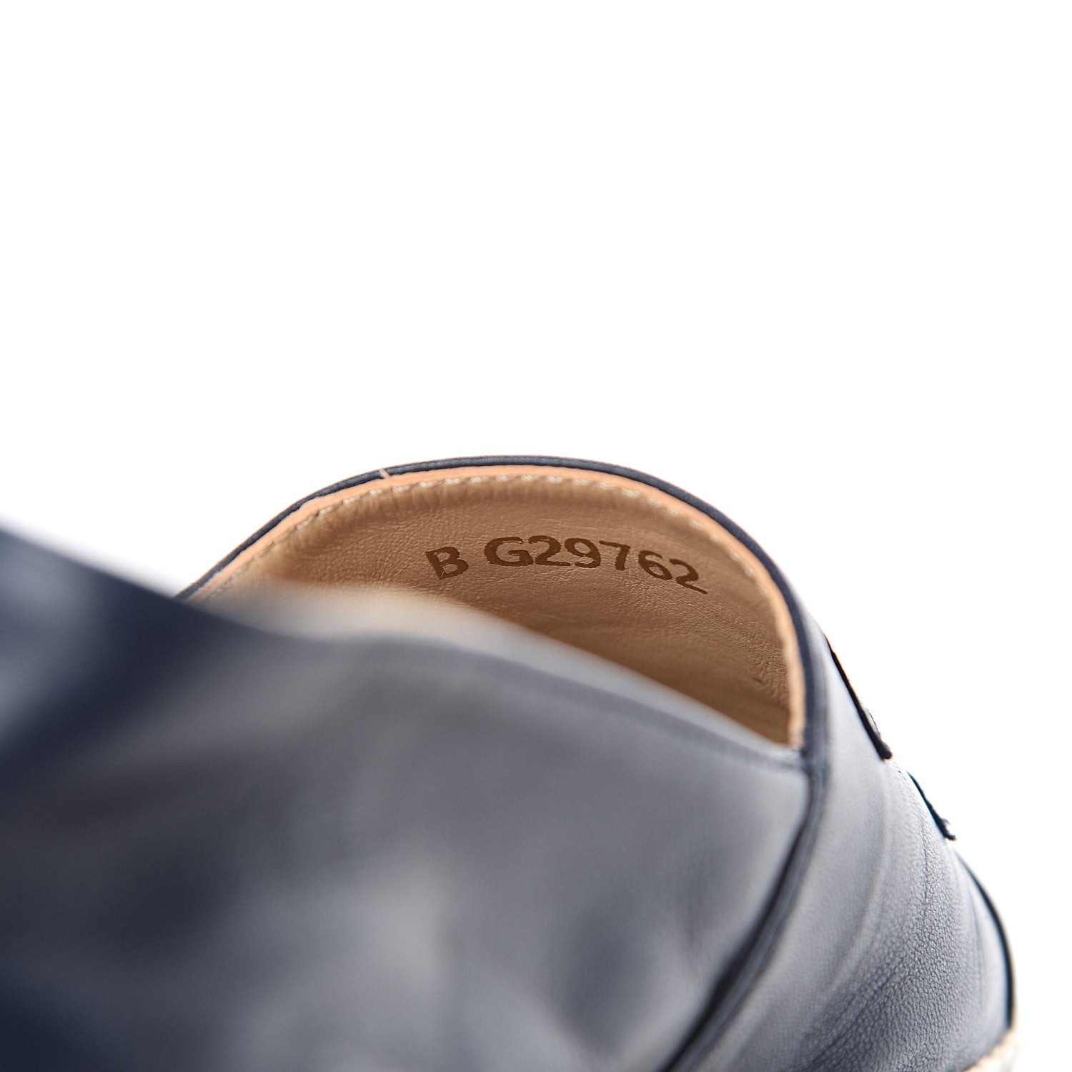 Chanel Lambskin CC Espadrilles 37 Navy Black 10 of 10