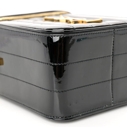 Saint Laurent Patent Matelasse Monogram Vicky Vanity Black 9 of 10