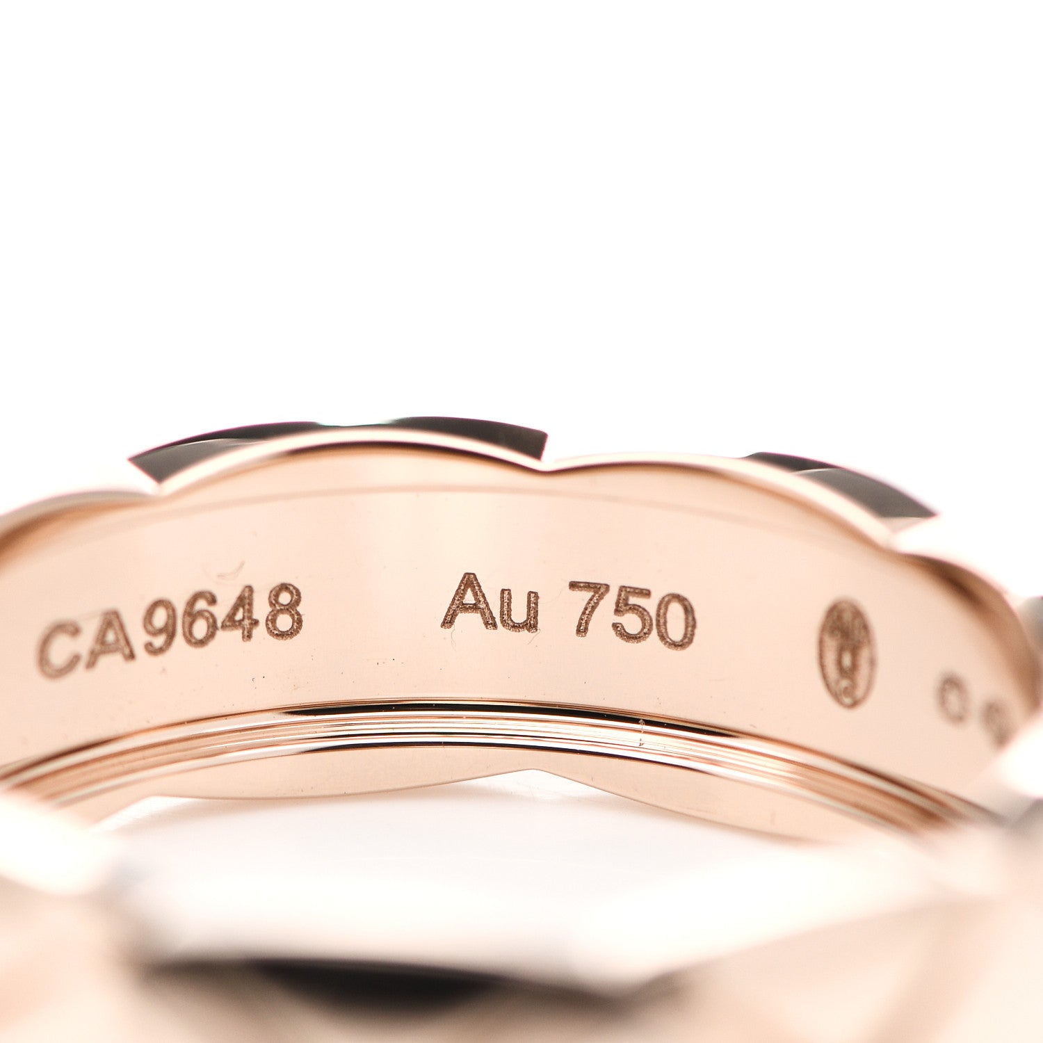 Chanel 18K Beige Gold Small Coco Crush Ring 59 8.75 5 of 7