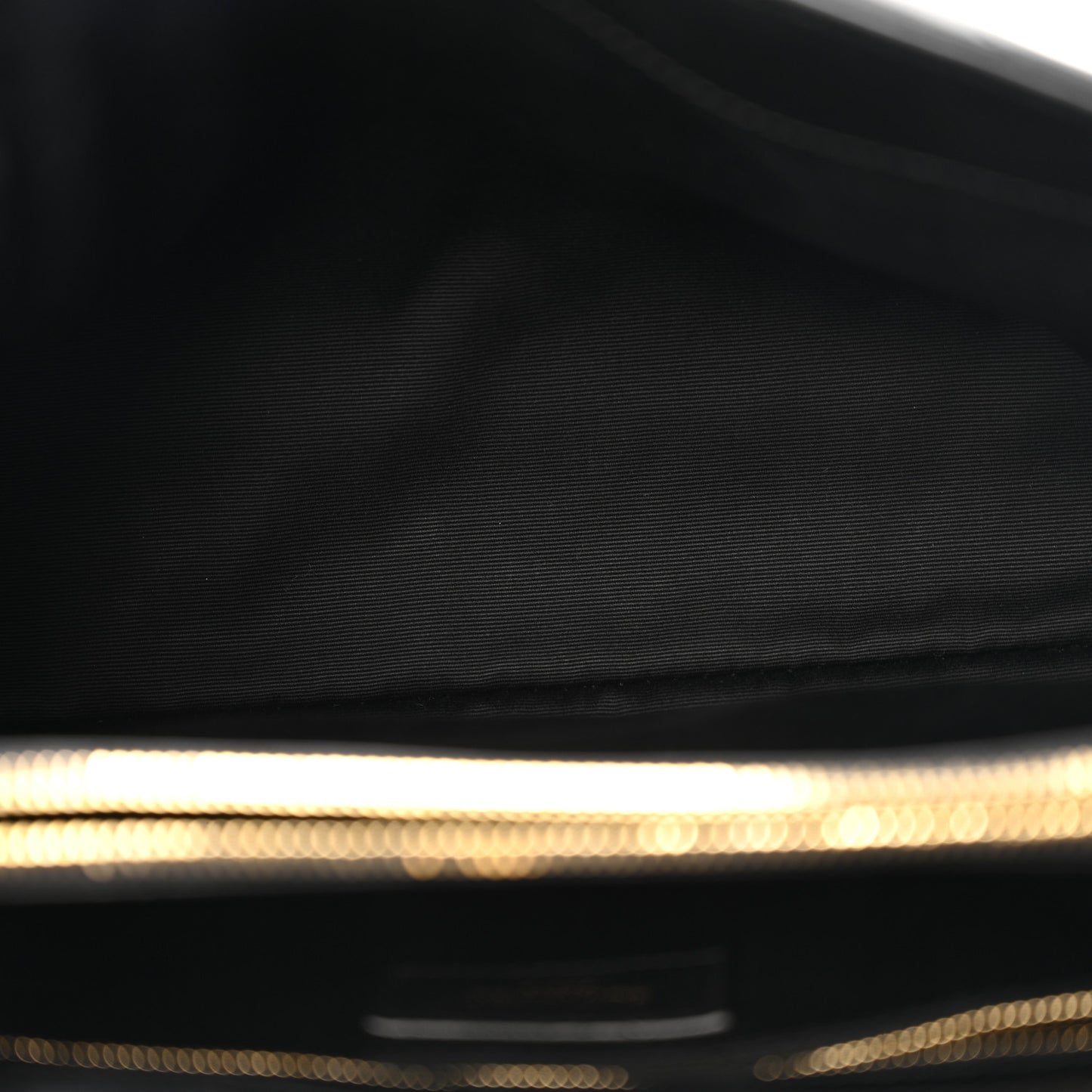 Calfskin Y Quilted Monogram Medium Loulou Chain Satchel Black