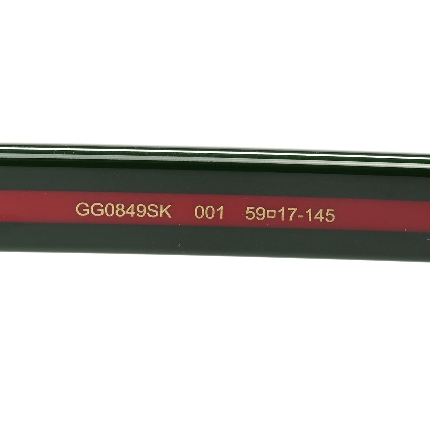 Acetate Round Eye GG Web Sunglasses GG0849SK Black Red Green