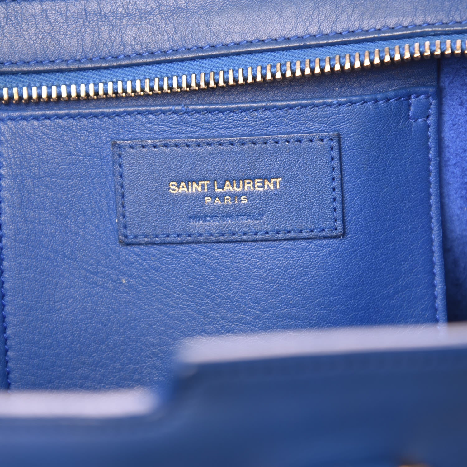 Saint Laurent Calfskin Small Classic Y Cabas Royal Blue 7 of 16