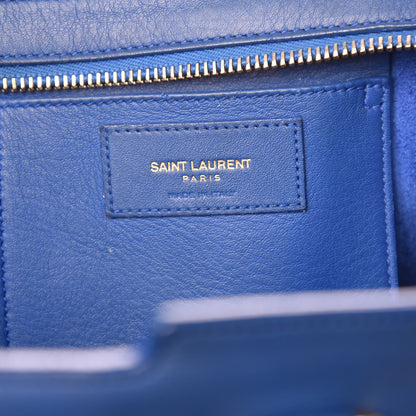 Saint Laurent Calfskin Small Classic Y Cabas Royal Blue 7 of 16