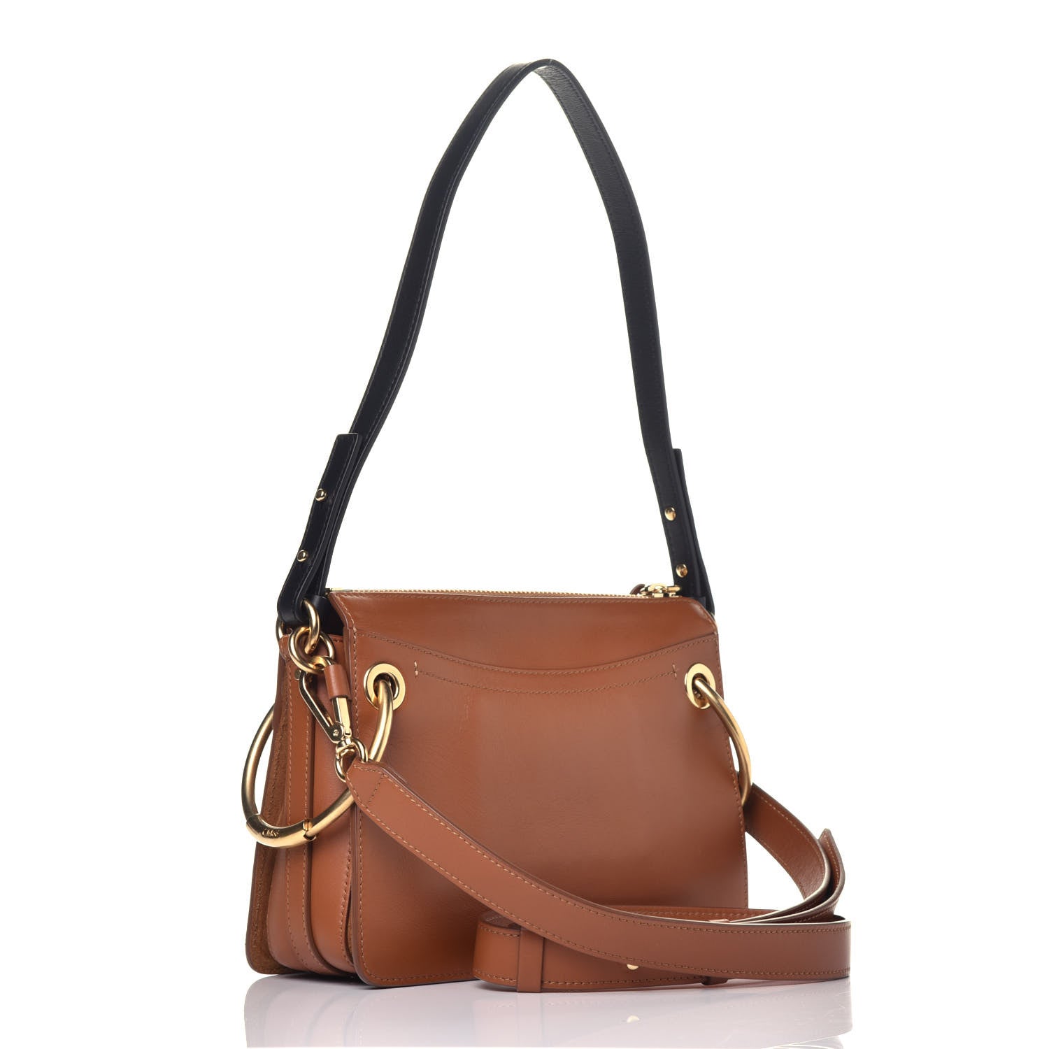 Chloe Calfskin Suede Small Roy Bag Caramel 4 of 10