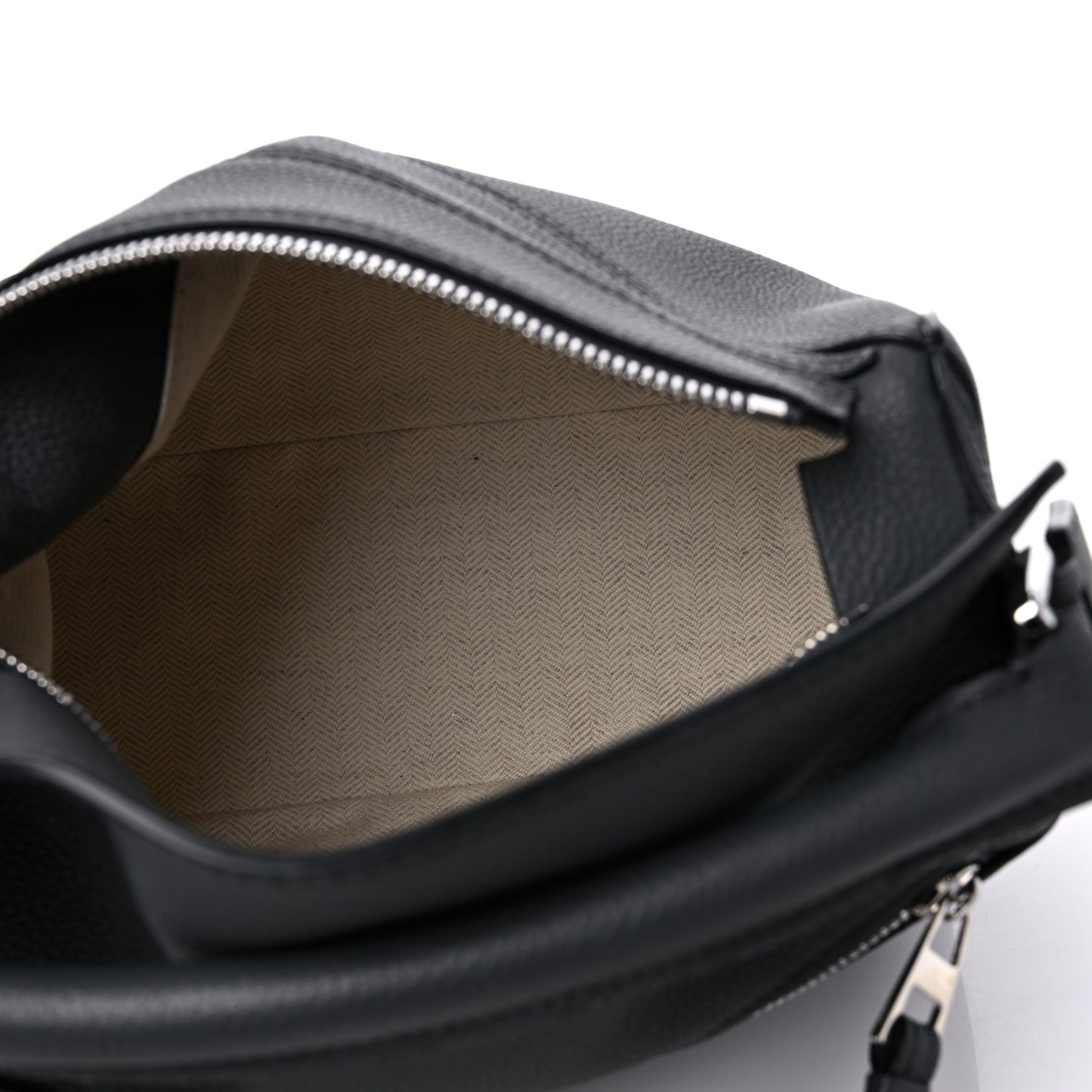 Calfskin Small Puzzle Bag Gunmetal