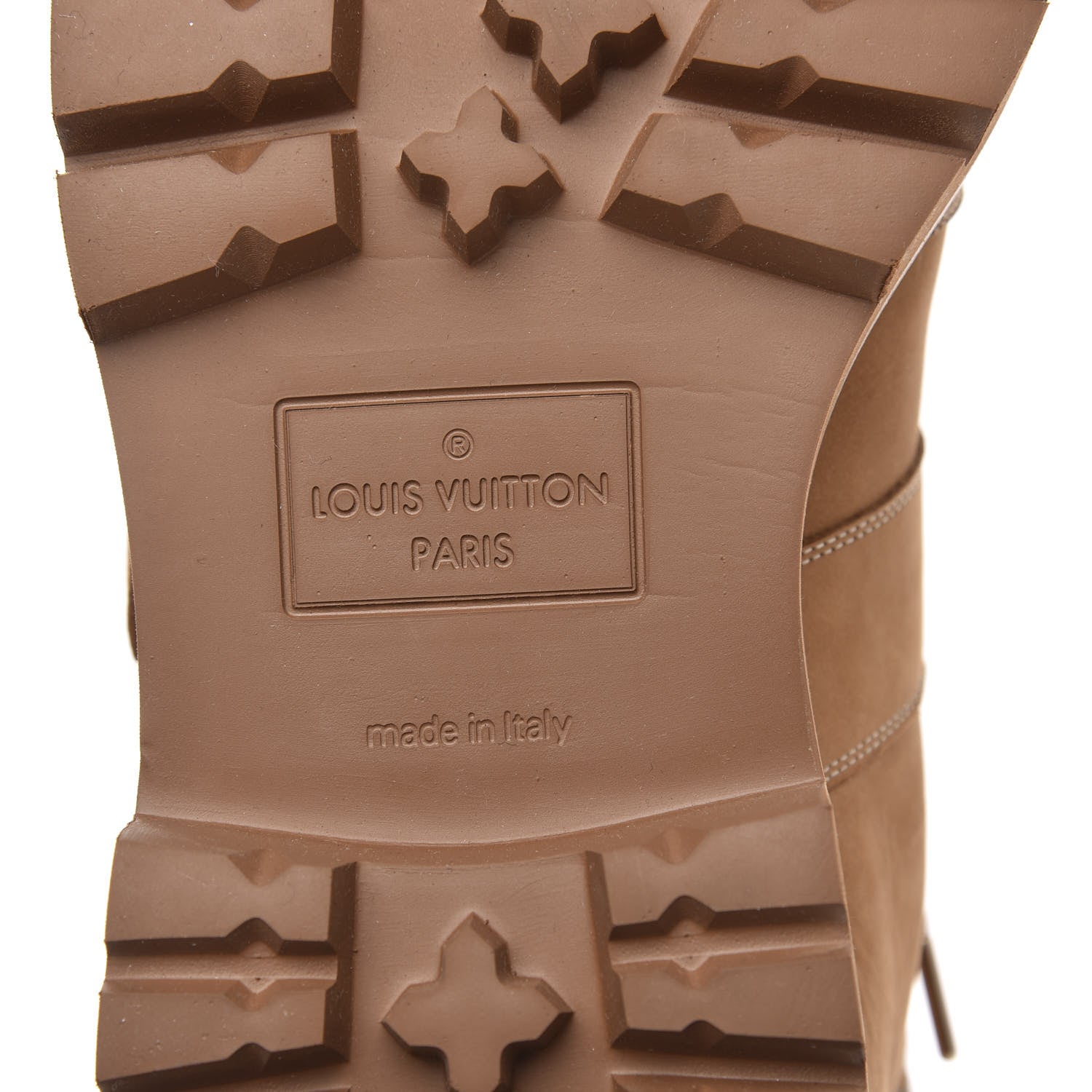 Louis Vuitton Suede Calfskin Monogram Mens Creeper Ankle Boots 9 Beige 7 of 7