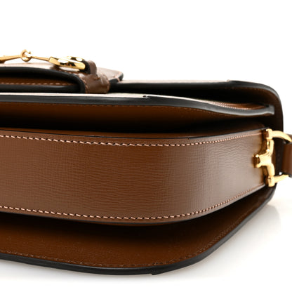 Gucci GG Supreme Monogram Azalea Calfskin Horsebit 1955 Shoulder Bag Beige Brown Sugar 9 of 10