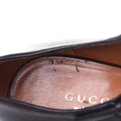 Gucci Calfskin T Strap Peep Toe Platform High Heel Pumps 37 Black 21 of 21