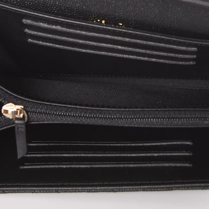 Chanel Caviar Quilted Medium Boy Flap Wallet Black 8 of 10