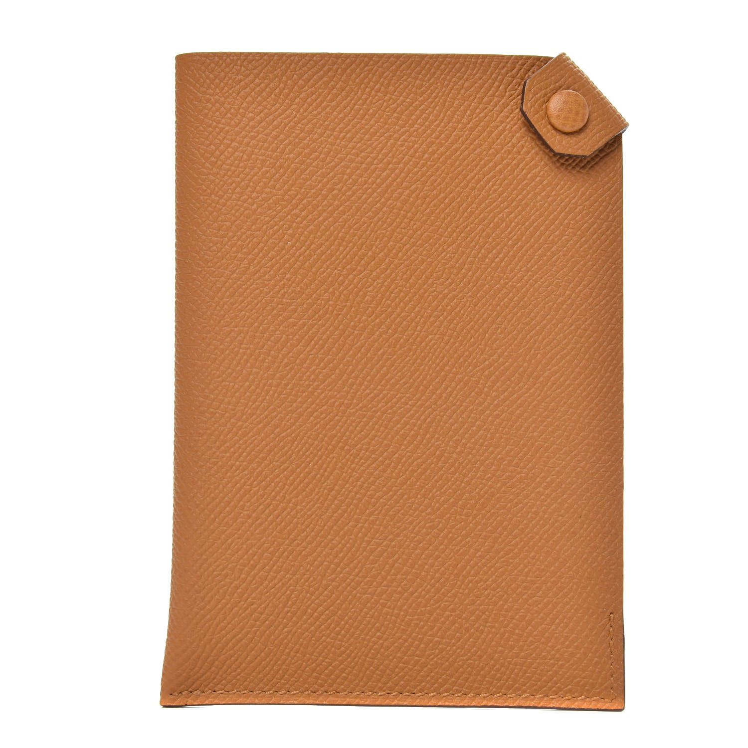 Hermes Epsom Tarmac PM Passport Holder Caramel 1 of 8
