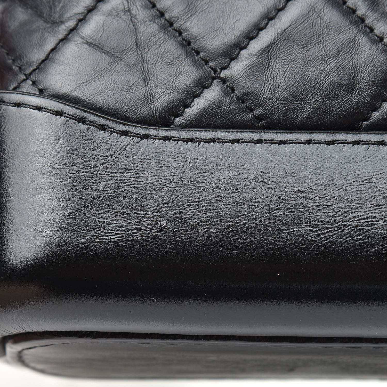 Chanel Aged Calfskin Quilted Small Gabrielle Hobo Black 12 of 13