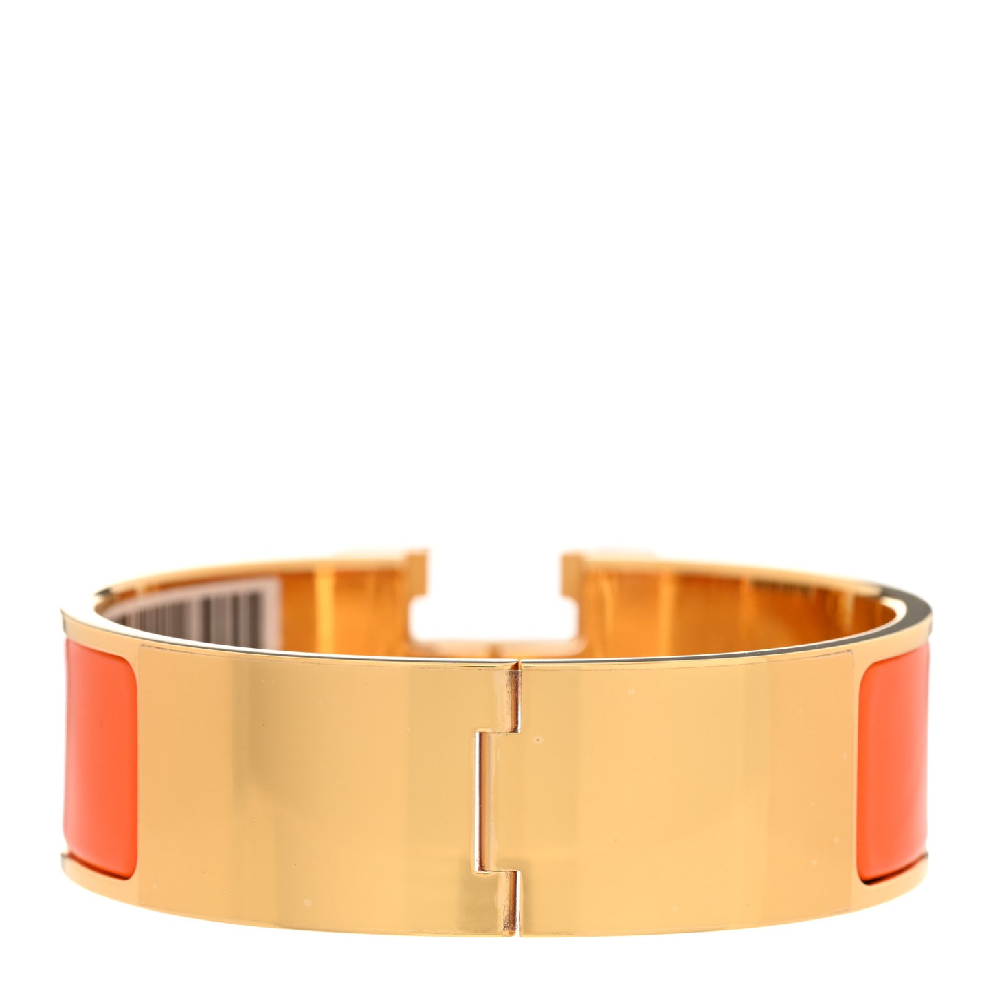 Enamel Wide Clic Clac H Bracelet GM Orange