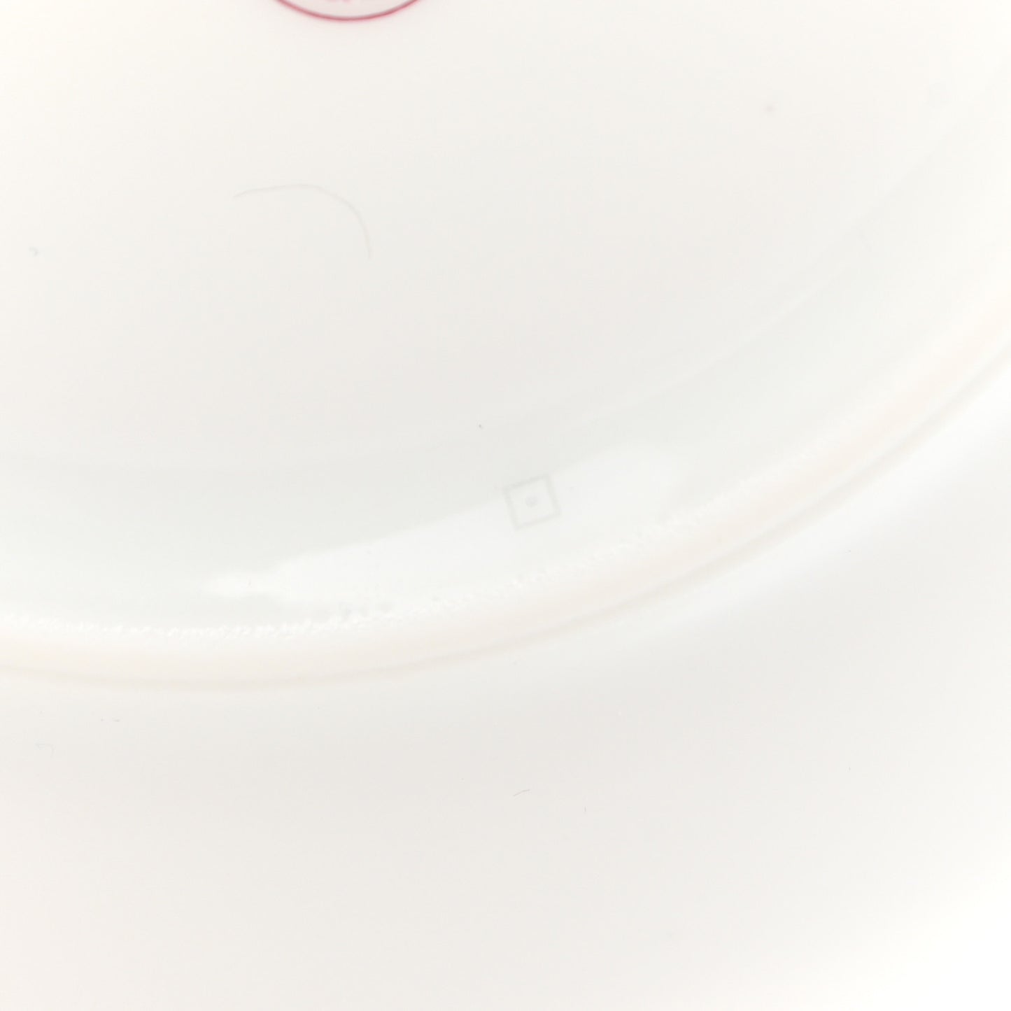 Porcelain H Deco Bread And Butter Plate Rouge