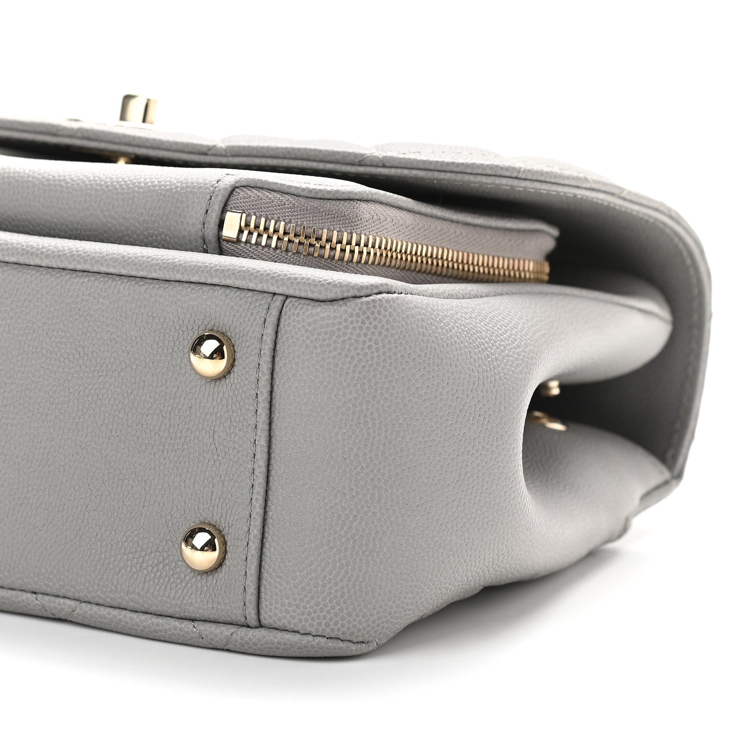 Chanel Caviar Quilted Medium Business Affinity Flap Grey 9 of 9