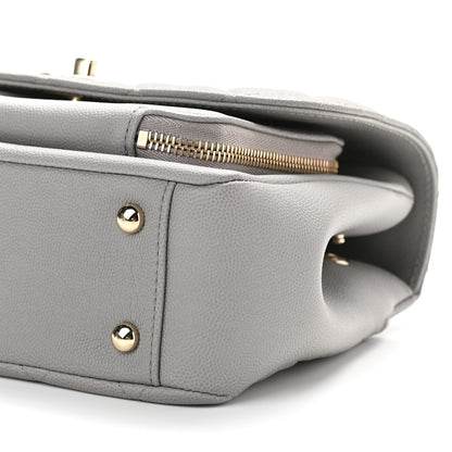 Chanel Caviar Quilted Medium Business Affinity Flap Grey 9 of 9