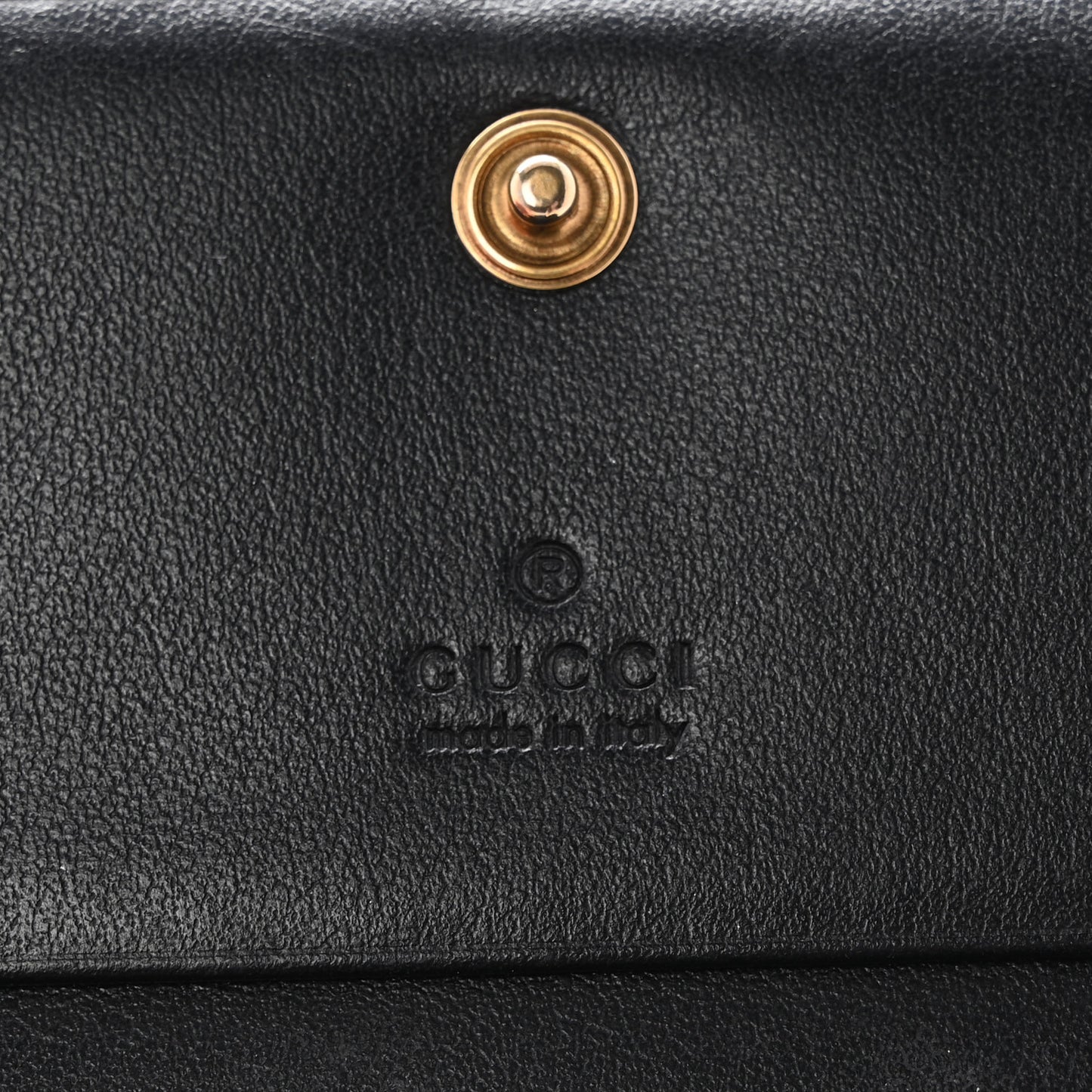Calfskin Matelasse GG Marmont Card Case Wallet Black
