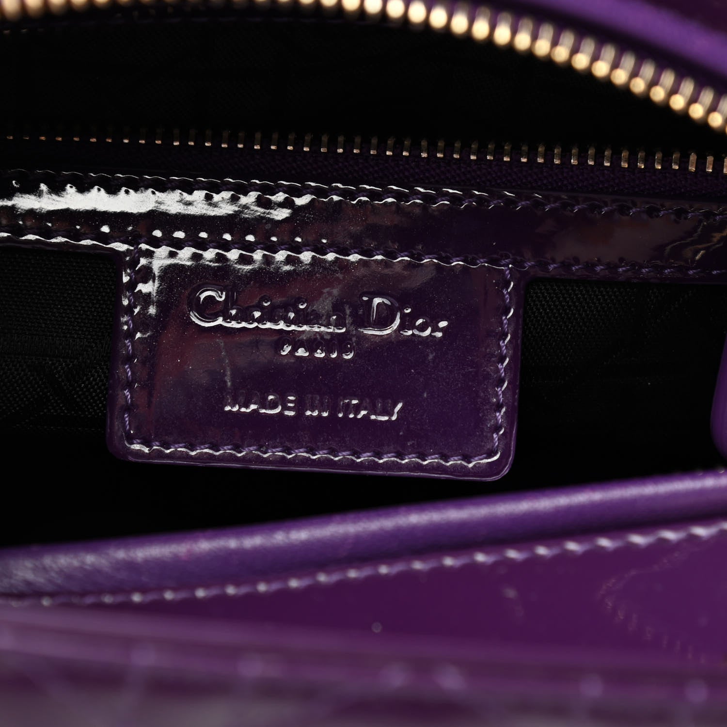 Christian Dior Patent Cannage Medium Lady Dior Violet Purple 8 of 10
