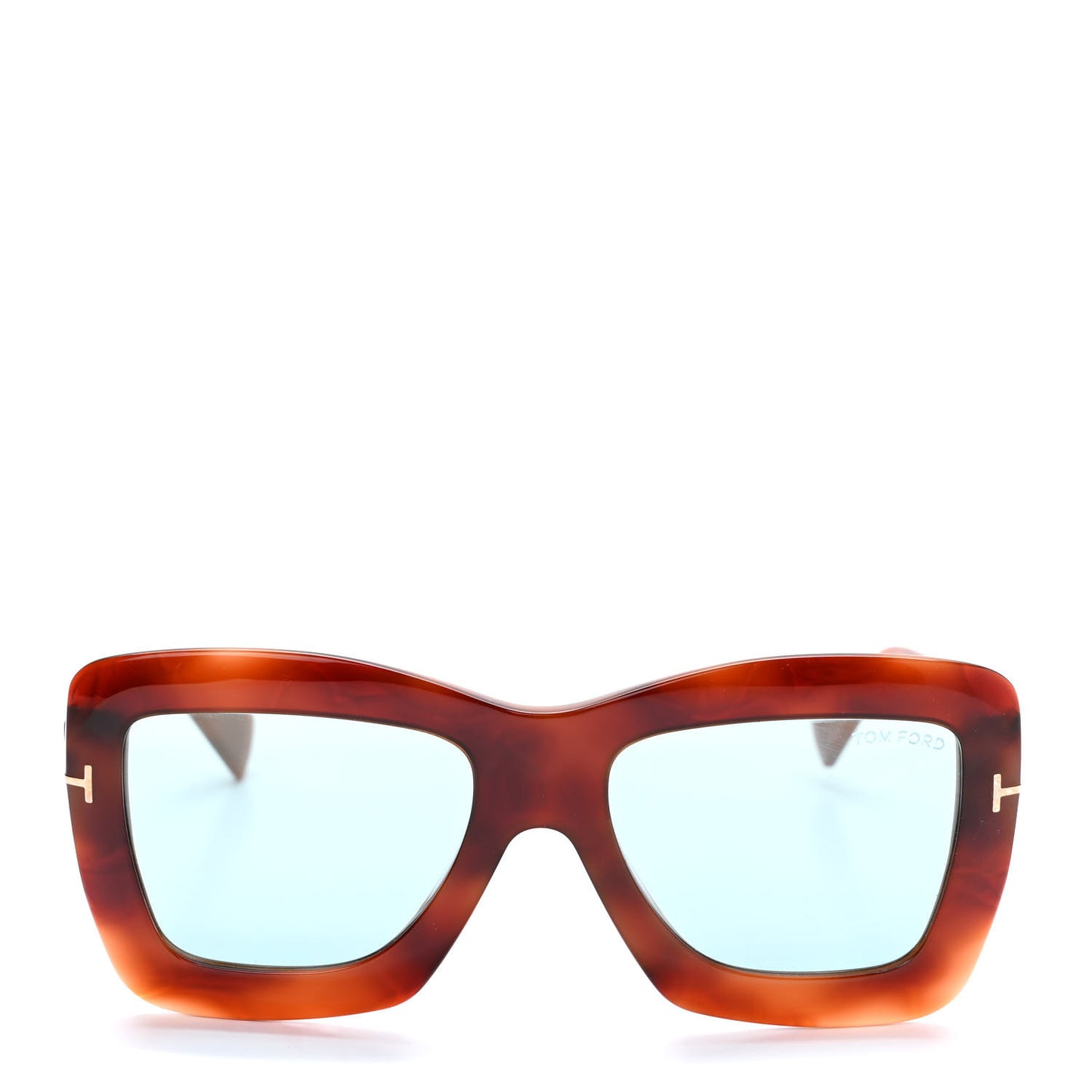 Hutton-02 TF664 Square Sunglasses Tortoise