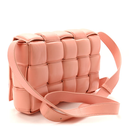 Bottega Veneta Nappa Maxi Intreccio Padded Cassette Crossbody Bag Peachy 3 of 9