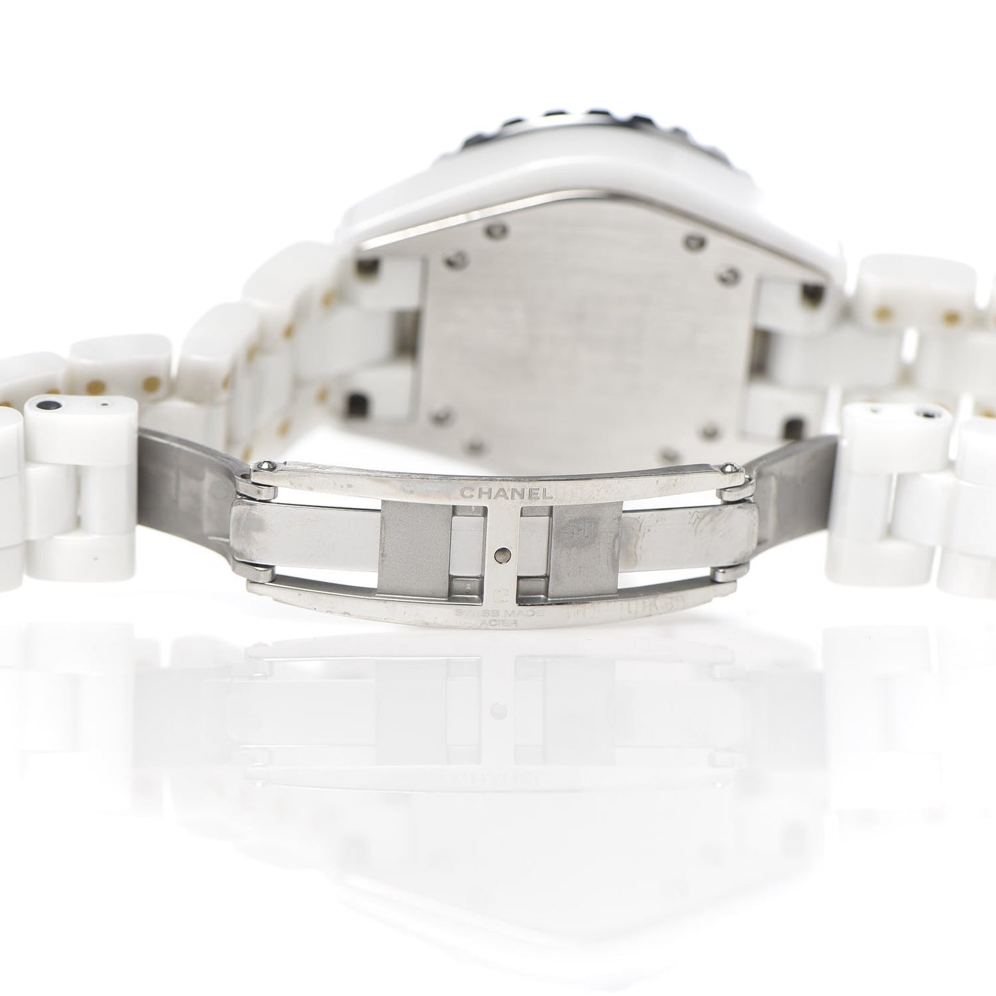 Stainless Steel Ceramic 33mm J12 Quartz Watch White