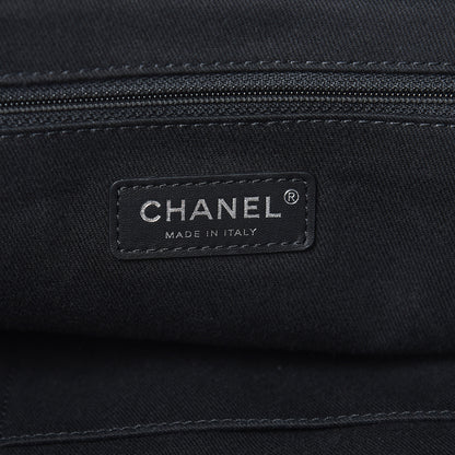 Chanel Lurex Boucle Large Deauville Tote Black 6 of 10