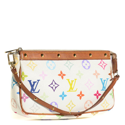Louis Vuitton Monogram Multicolor Pochette Accessories White 3 of 8