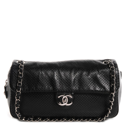Chanel Lambskin Perforated Medium Baseball Spirit Black 1 of 8