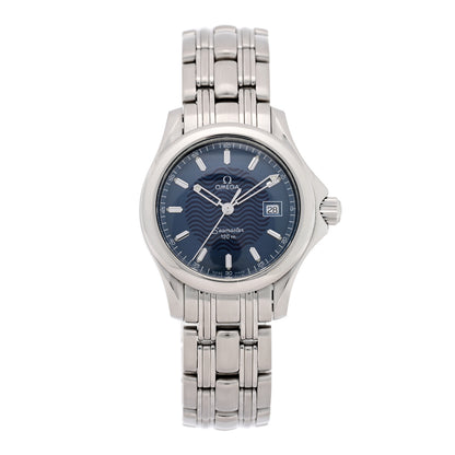 Omega Stainless Steel 28mm Seamaster 120M Quartz Watch Blue 2571.81.00 1 of 4