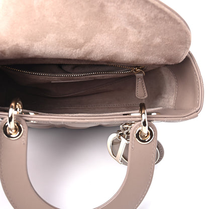 Christian Dior Lambskin Cannage Small My ABCDior Lady Dior Taupe 5 of 9